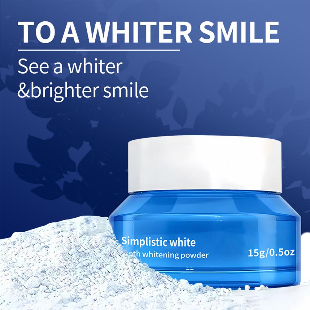 Teeth Whitening Powder - Poudre blanchissante simplifiée pour les dents,