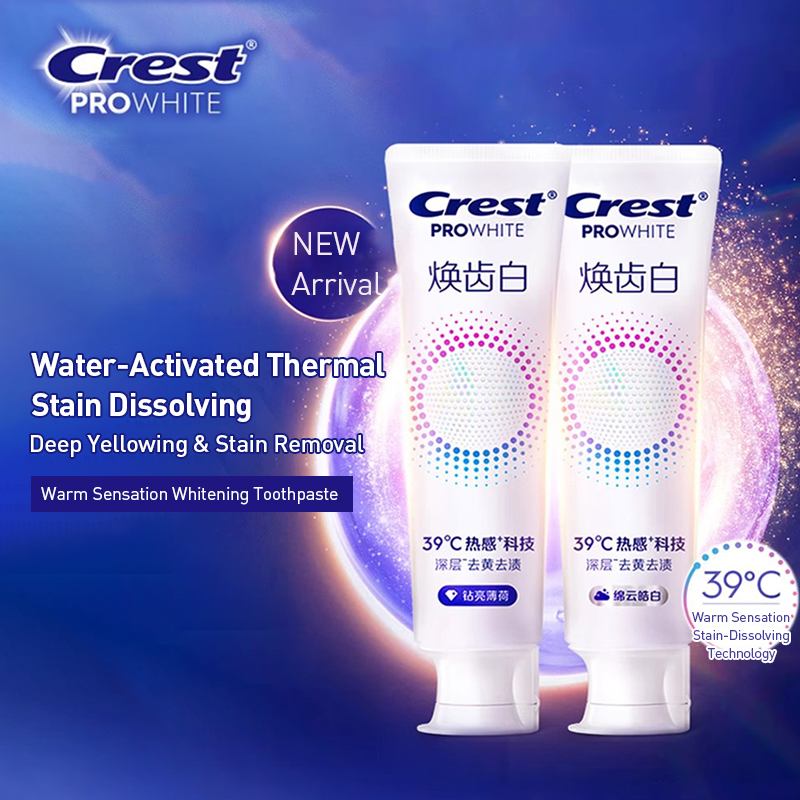 Teeth Whitening Crest - Dentifrice Crest Pro White, sensation de