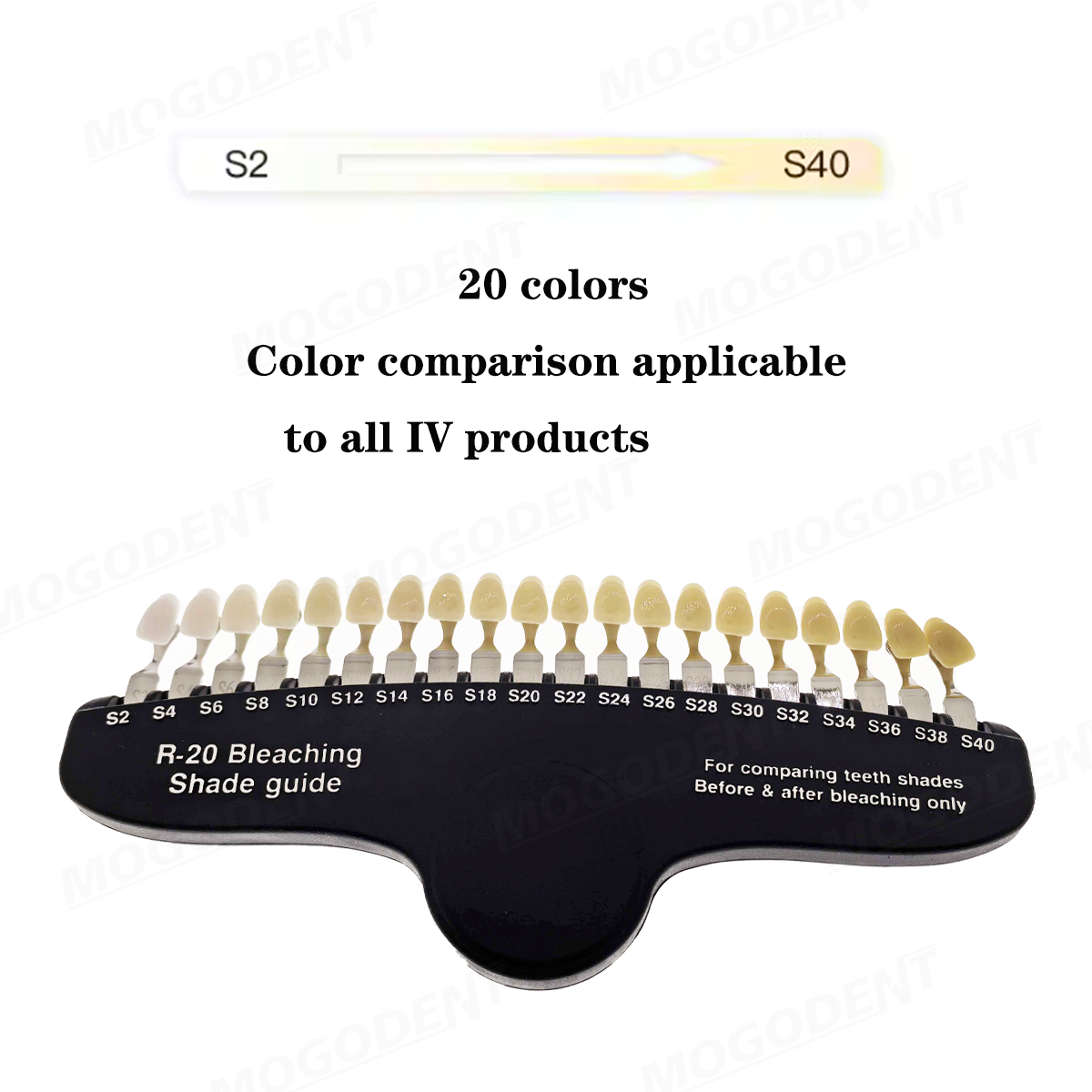 Guide de comparaison des coule - Teeth Whitening Shade Guide avis et prix