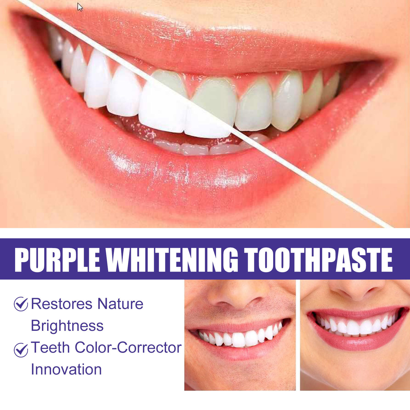 Dentifrice violet blanchissant - Teeth Whitening Crest avis et prix
