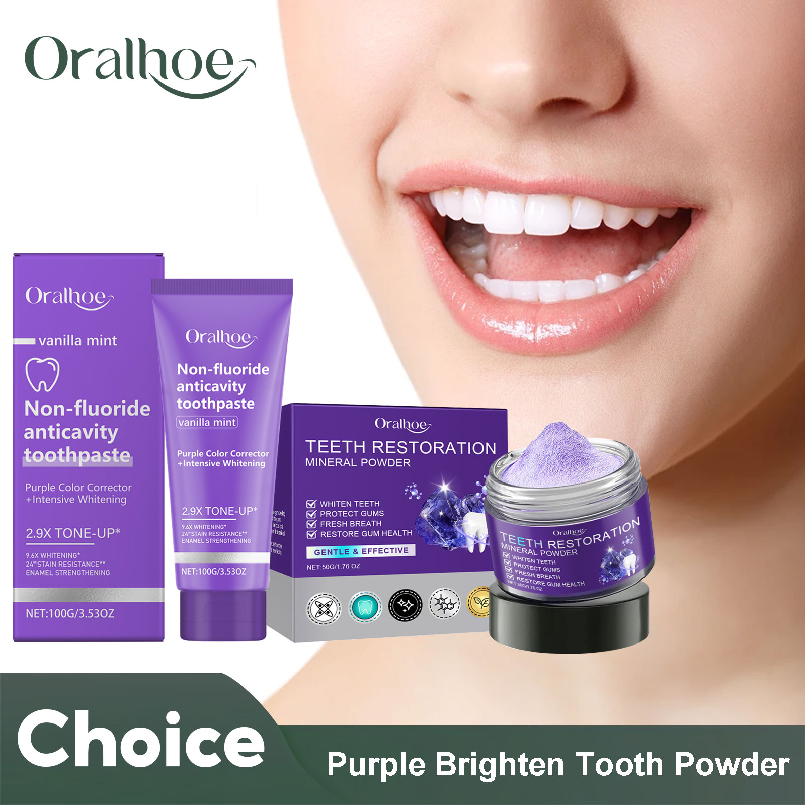 Poudre de nappode pour la domi - Teeth Whitening Powder avis et prix