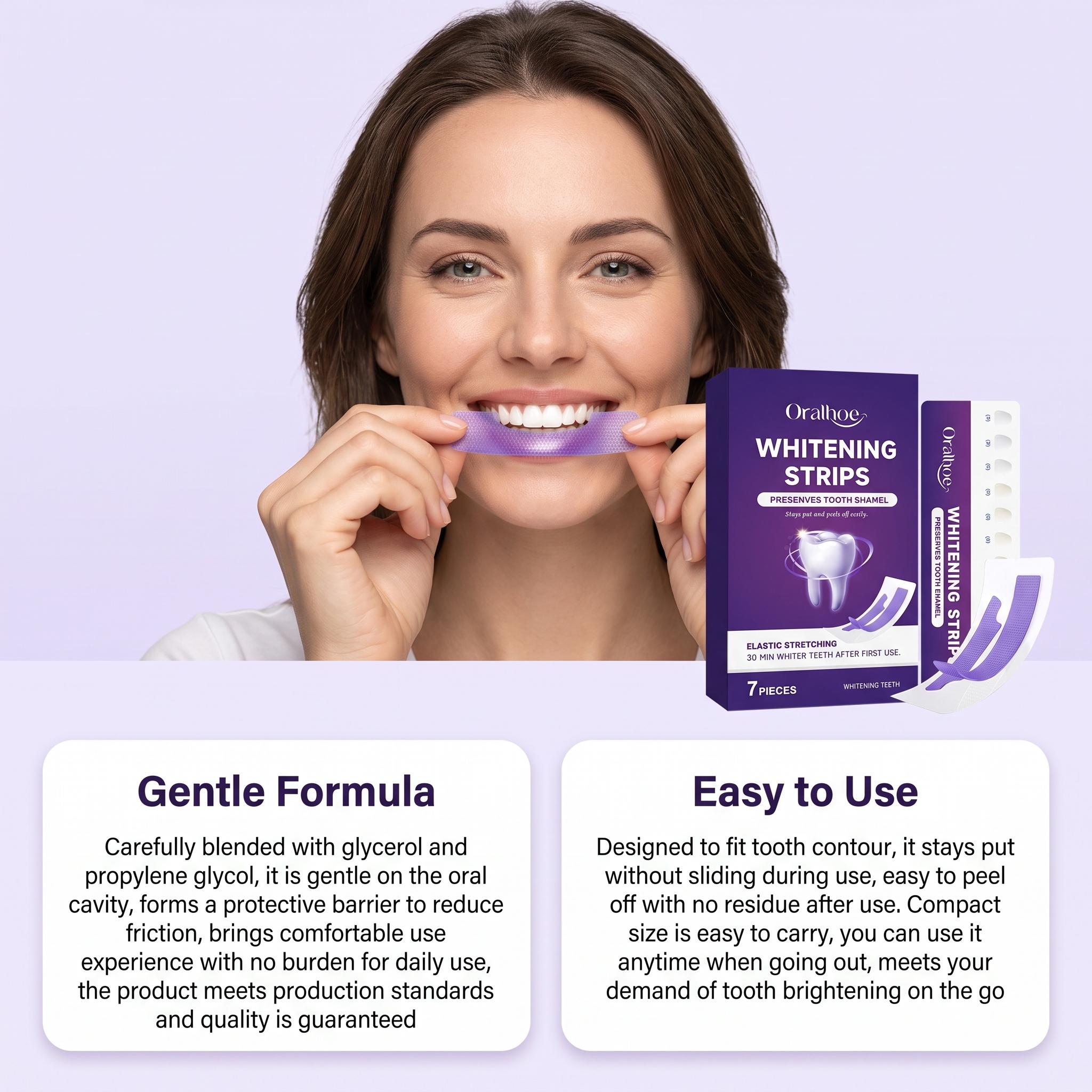 Bandes blanchissantes violette - Teeth Whitening Shade Guide avis et prix