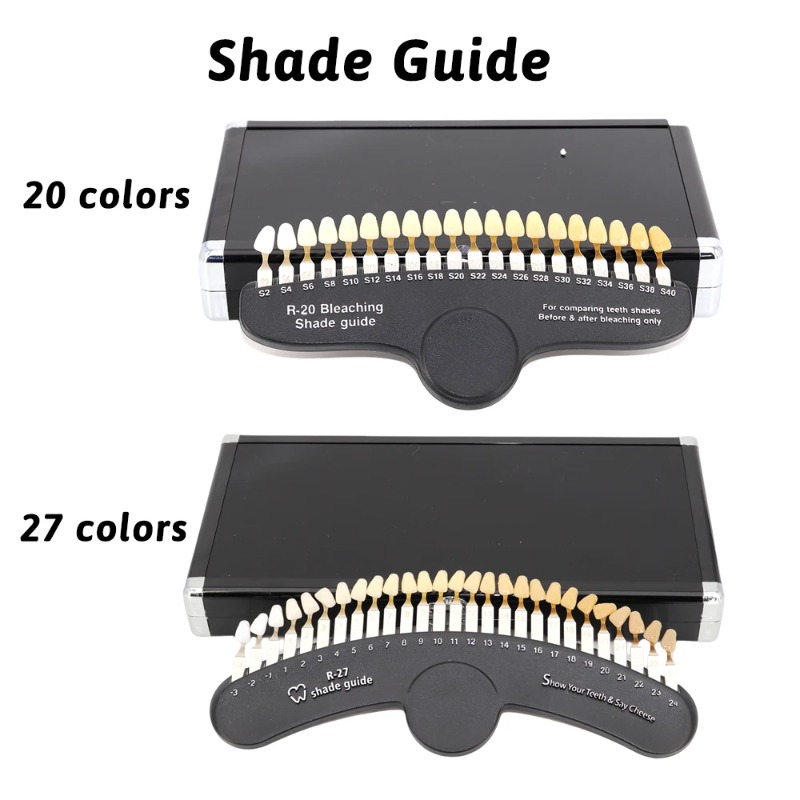 Guide d'ombre de blanchiment d - Teeth Whitening Shade Guide avis et prix