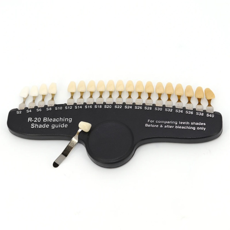 Guide d'ombre de blanchiment d - Teeth Whitening Shade Guide avis et prix
