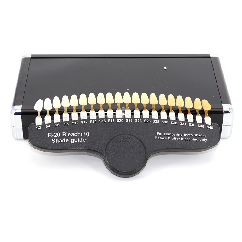Guide d'ombre de blanchiment d - Teeth Whitening Shade Guide avis et prix
