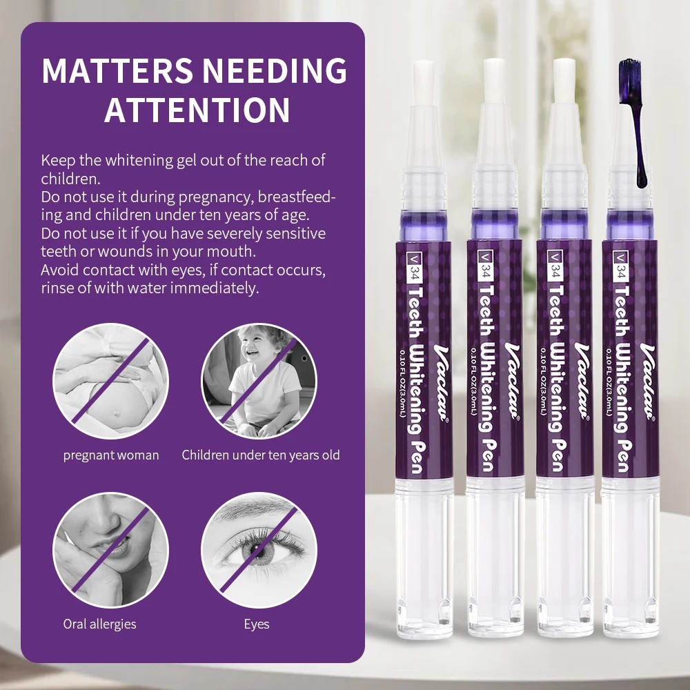Vaclav V34 stylo gel de blanch - Teeth Whitening Crest avis et prix